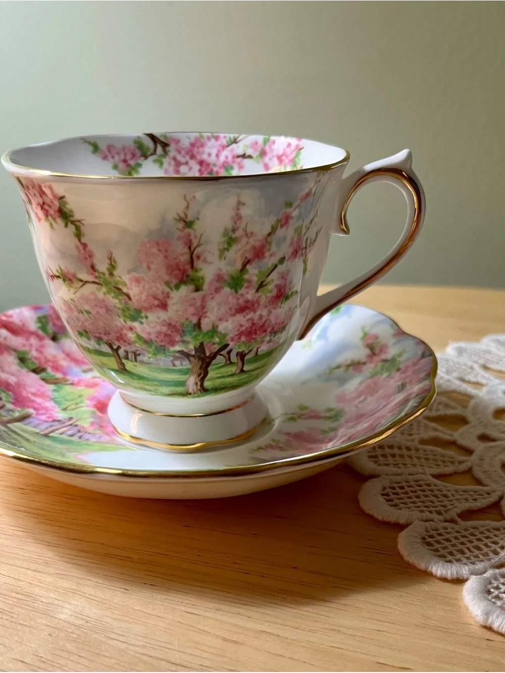 Royal Albert Flower of the Month Tea Cup & Saucer Set